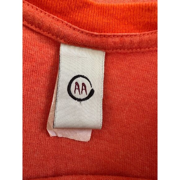 Y2k Vintage Family Feud Survey Says Graphic Ringer Tee Orange T Shirt size Large - Picture 4 of 8